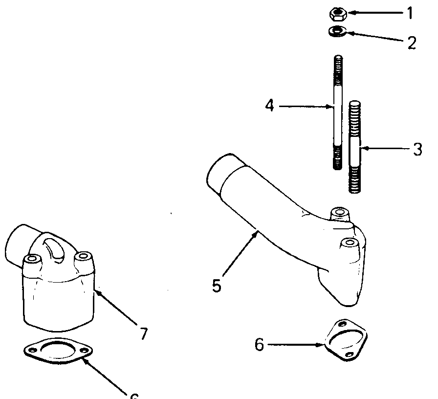 Exhaust Diagram and Parts List for 1860 800000-821059-140661100-141661100 Cub Cadet Lawn Tractor